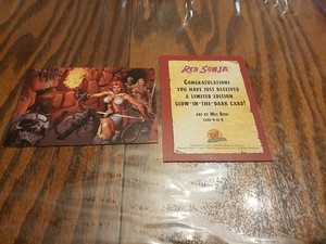 2005 Dynamic Forces RED SONJA Glow-in-the-Dark Mel Rubi Cover Art Card #4 of 6