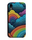 Abstract Rainbow Clouds Phone Case Cover Cloudy Shapes Cloud Shape Sky Art CL07