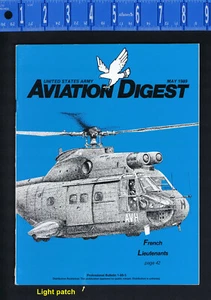 French Army Aviator, CH-47, AH-64 Apache -Army Aviation Digest 1989 May - Picture 1 of 2