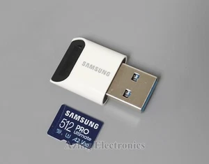 Saumsung PRO Ultimate 512GB microSDXC with USB 3.0 Reader MB-MY512SB/AM - Picture 1 of 3