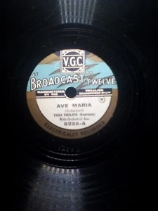 AVE MARIA / THE LAST ROSE OF SUMMER Thea Philips BROADCAST TWELVE 5235 VG - Picture 1 of 2