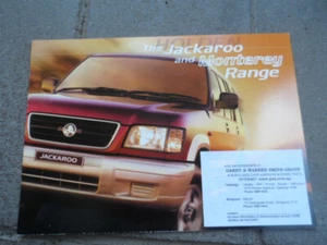 HOLDEN JACKAROO AND MONTEREY RANGE NOS COLOUR SALES BROCHURE - Picture 1 of 5