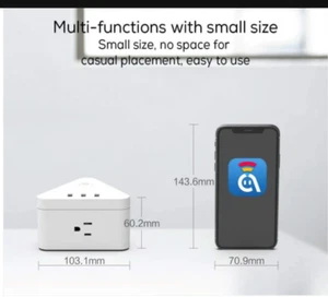 Wi-FI Smart Power Strip  3 USB & 3 Outlets, UL, works APP Alexa and  Google Home - Picture 1 of 7