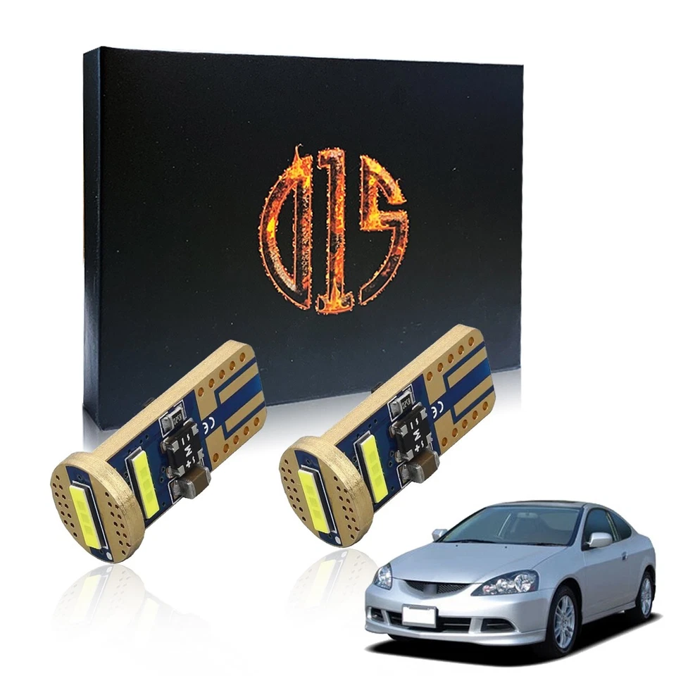 2 X Blanco T10 194 W5W LED Matrícula Bombilla para Acura RSX 2002-2006 Foto 1 de 4