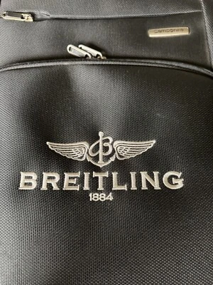 BREITLING x Samsonite Collaboration Carry On luggage Rare! - Image 1 of 4
