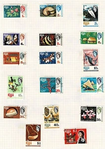 FIJI - 1968 DECIMAL PICTORIALS - Sc#251/267 - FU - COM 297 - Picture 1 of 1