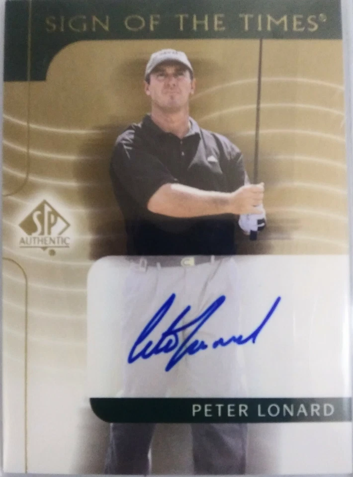 2003 UD SP AUTHENTIC SOTT PETER LONARD AUTOGRAPH GOLF - Image 1 of 1