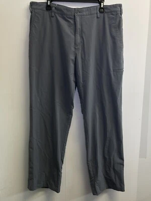 Adidas Mens Performance Golf Straight Leg Pants 38X33 Grey Stretch Side Pocket - Image 1 of 4