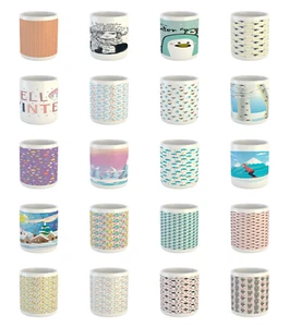 Ambesonne Scandinavian Art Ceramic Coffee Mug Cup for Water Tea Drinks, 11 oz - Picture 1 of 244