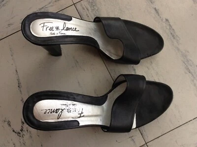 Sandales 37 a talon FREE LANCE tout cuir tres bon etat. - Photo 1/4