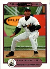 1998 Warning Track Adirondack Lumberjacks Andy Negus #12 Adirondack Lumberjacks