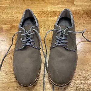 GH Bass Buckeroo Suede SIZE 8.5D Gray Lace-Up Oxford Sky-Blue Interior - Picture 1 of 13