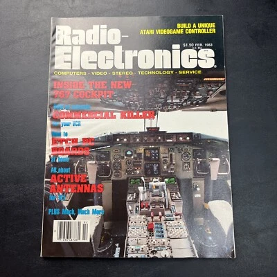 РАДИО ЭЛЕКТРОНИКА журнал винтажный февраль 1983 - внутри новый 767 кабины - Изображение 1 из 3