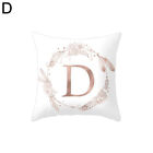 Flower Floral Letter Throw Pillow Case Sofa Bed Home Car Decor Cushion Cover 1