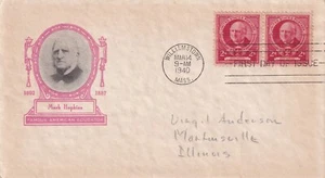 USA 1940 FIVE FIRST DAY COVERS, PHOTO CACHET, AMERICAN EDUCATORS #1 - Picture 1 of 5