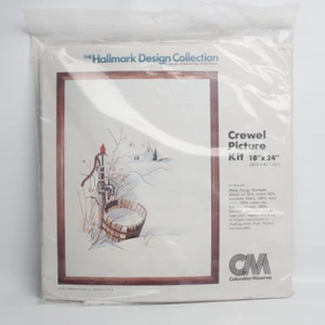 Columbia Minerva Hallmark Design Collection Crewel Picture Kit Bomba de Agua 1980 - Imagen 1 de 7