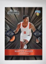 2021-22 Wild Card Alumination Base Blue 5 Stripe #ABC-59 Marcus Sasser /50