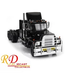 1974 MACK RL700L TRACTOR TRUCK 3-ASSI BLACK 1:18 SCALE BY ROAD KINGS - Picture 1 of 7