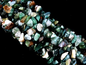 Indian Agate Chips 80cm Strand DIY Jewellery Making Bracelets - Picture 1 of 2