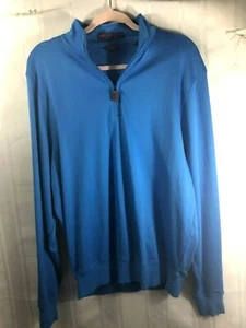 Martin Golf blau Herren Gr:M Langarm solider Pullover Half Zip sportlich NEUWERTIG!  - Bild 1 von 6