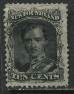 Newfoundland 1865 10 cents Prince Albert lightly used