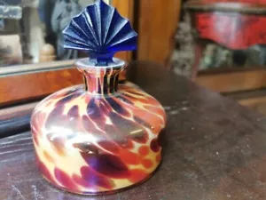 murano art deco porta profumo tartaruga incamiciato - Foto 1 di 4