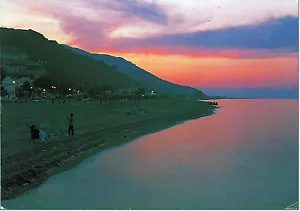 CARTOLINA SICILIA SICILY POSTCARD MARINA DI PATTI LITORALE AL TRAMONTO - Bild 1 von 1