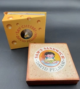 Vintage 90s David Pelham Pop-Up/ Interactive Book Set: Sam’s Sandwich/Say Cheese - Picture 1 of 13