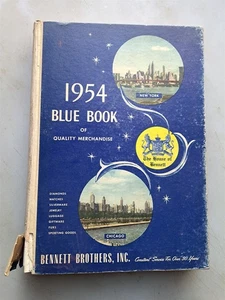 1954 Bennett Brothers Jewelry & Giftware BLUE BOOK Hardcover Catalog - Picture 1 of 10