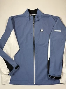 FootJoy DryJoys Jacket Mens XL Blue Full Zip Hydrolite Embroidered Golf Rain - Picture 1 of 12