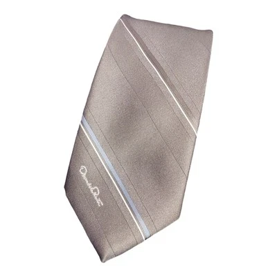 Corbata a rayas diagonales azul Oscar de la Renta para hombre Foto 1 de 4