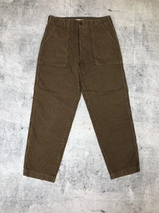 Scarti -Lab man brown pants striped sz 28 trousers - Picture 1 of 13