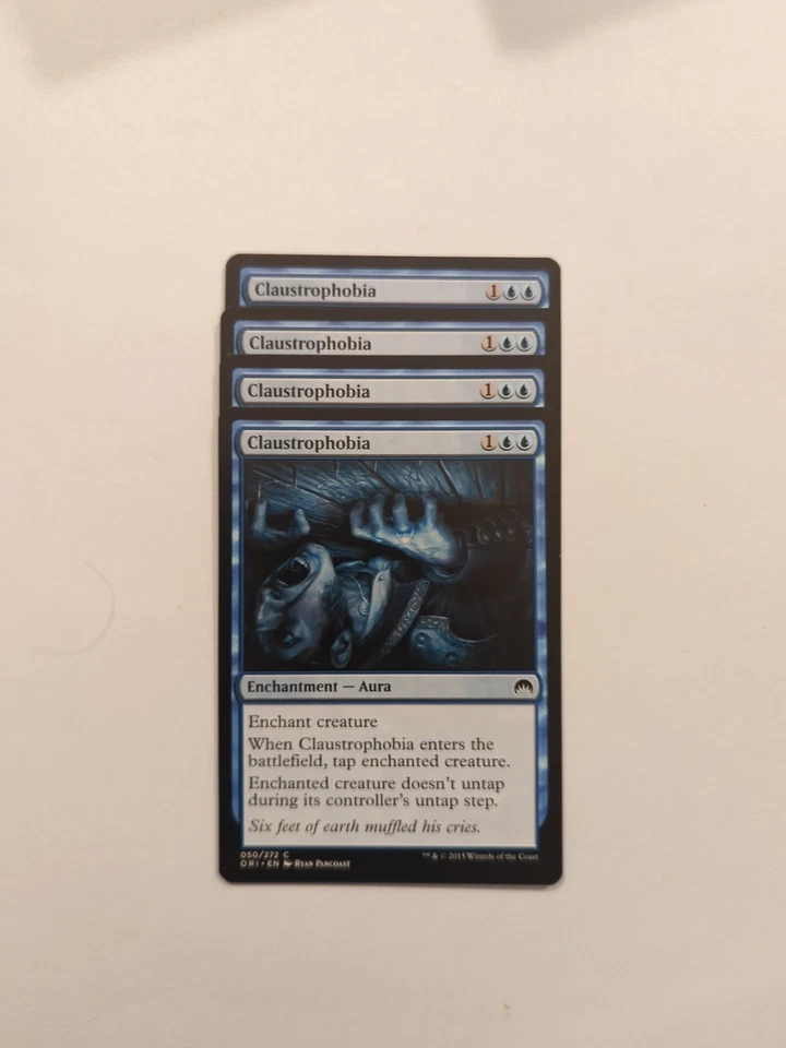 (4) Claustrophobia *PLAYSET* Magic Origins Regular NM MTG - Image 1 of 1