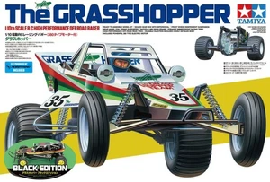 Tamiya 47522 1/10 RC 2WD Buggy The Grasshopper Black Edition Assembly Kit w/ESC - Picture 1 of 2