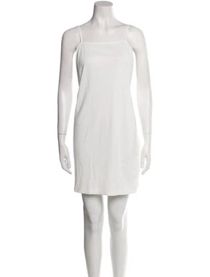 Vestido AKRIS Punto Blanco Sin Mangas Viscosa Cambio Mini Vestido Informal Talla 14 Foto 1 de 4