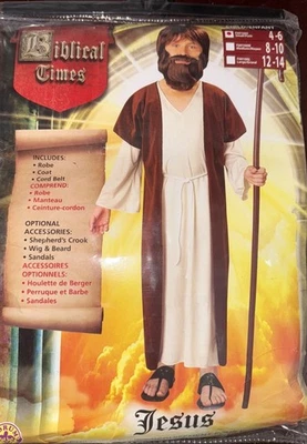 DISFRAZ HALLOWEEN NIÑO JESÚS TIEMPOS BÍBLICOS NUEVO EN PAQUETE TALLA S 4-6 Foto 1 de 2