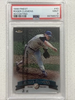 1998 Finest - Roger Clemens #40 ❤️‍🔥PSA 9 - Image 1 of 2