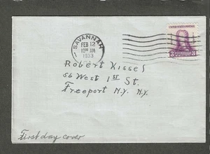 #726 3c GEN OGLETHORPE FDC SAVANNAH,GA FEB 12-1933 - Picture 1 of 1
