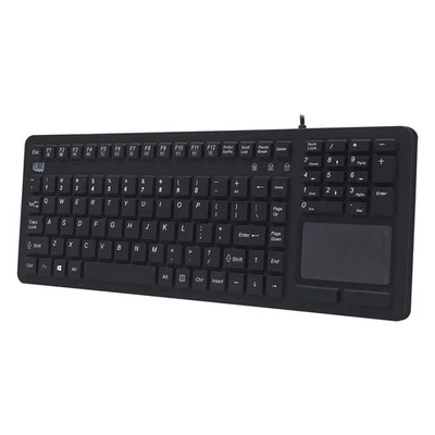 Adesso Akb-270Ub Waterproof Touchpad Keyboard Blk Usb Washable Antimicrobrial - Image 1 of 4