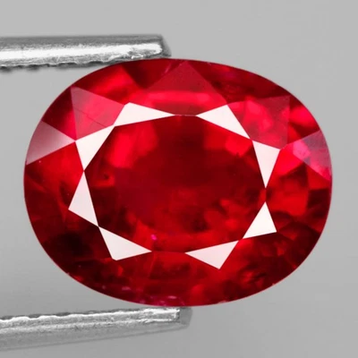 2.40Ct. Natural Gemstone Ruby Top Red Oval Madagascar Beautiful Sparkles Color! - Image 1 of 4