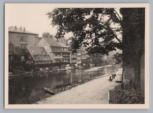 Bamberg - Brezelkäfer in Klein-Venedig - Altes Foto 1950er - Picture 1 of 2