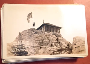 HARNEY PEAK Lookout STATION SD PHOTO RPPC POSTCARD - Picture 1 of 2