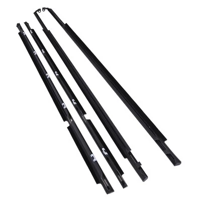 Juego de 4 tiras de intemperie molduras de cinturón de puerta negras para Toyota Corolla 1995 1996-2002 Foto 1 de 4