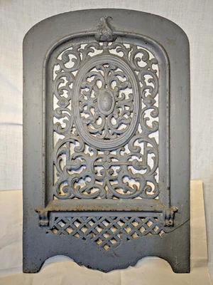 Антикварный чугунный арочный камин летняя передняя крышка - Изображение 1 из 4