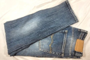 American Eagle Herren gestreift Indigo Acid Wash gerades Bein Jeans-Gr. 32, 30" - Bild 1 von 8