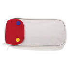 Canvas Japanese-Style Pencil Case Large Capacity Two-Color Stitching Pupils