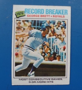 1977 George Brett "1976" Topps Record Breaker Baseball Card HOF - FREE SHIPPING 