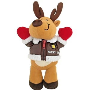 Stofftier Plüschtier Tiere Rentier Weihnachtsmann Tee Flugschule Lederjacke - Bild 1 von 7