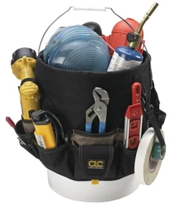 NEW CLC Custom Leathercraft 1119 Bucket Caddy TOOL Organizer 48 Pocket BLACK - Picture 1 of 1