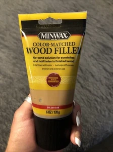 MINWAX “GOLDEN OAK” WOOD FILLER INTERIOR/EXTERIOR 6OZ BOTTLE**BRAND NEW/SEALED** - Picture 1 of 5